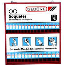 Expositor Mad 480X530X61,5Mm P/Soquetes Encaixe 3/8" 30EM Gedore