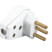 Plugue Br 2P+T 250V 20A Macho Angular 57402111 Tramontina Eletrica