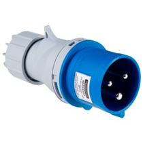 Plugue Ind Emb Macho 2P+T 32A 250V Az/Cz 56255035 Tramontina Eletrica