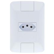 Modulo Tomada Encaixe 1 Mod Br 2P+T 10A 250V 57241010 Tramontina Eletrica