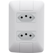 Tomada 2 Mod Br 2P+T 10A 250V Br Linha Aria 57241065 Tramontina Eletrica