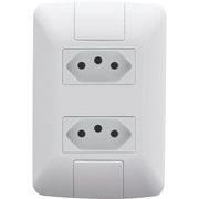 Tomada 2 Mod Br 2P+T 20A 250V Br Linha Aria 57241066 Tramontina Eletrica