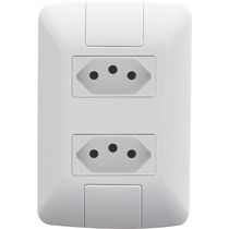 Tomada 2 Mod Br 2P+T 20A 250V Br Linha Aria 57241066 Tramontina Eletrica