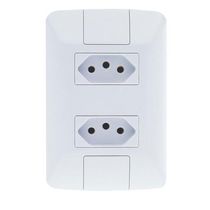 Tomada 2 Mod Br 2P+T 20A 250V Br Linha Aria 57241066 Tramontina Eletrica