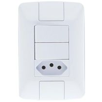 Interruptor Sob 2P Br 250V 6A C/ Plac 4X2" Br 57241071 Tramontina Eletrica