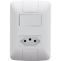 Interruptor Sob 1 Paral 2P Br 250V 10A C/ Plac 4X2" Br 57241050 Tramontina Eletrica