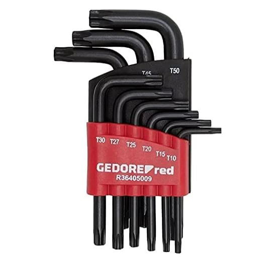 Chave L Jogo 9Pc Torx Longa T10-T50 R36405009 Gedore - Dimensional