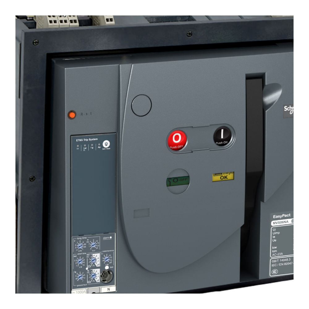 Disjuntor Caixa Aberta Tripolar 2000A 50KA MVS20N3MF2L Schneider
