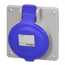 Tomada Embutir Fêmea 3 Polos + Terra 16A 250V Azul Ip44 555185 Cemar Legrand