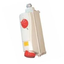 Tomada Sobrepor Fêmea 3 Polos + Neutro + Terra 125A 440V Vermelha Com Bloqueio Mecanico IP65 Surelock S5606B Steck