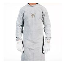 Avental Barbeiro Raspa Cinza Com Emenda Tiras/Elástico 600x1200 Mm AVB12060CECG CA 16070 Zanel