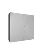 Quadro Comando Sobrepor Aço Pintado Cinza 7035 IP55 2 Portas 1200x1200x400mm 1116 Rittal
