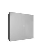 Quadro Comando Sobrepor Aço Pintado Cinza 7035 IP55 2 Portas 1200x1200x400mm 1116 Rittal
