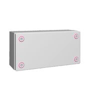 Caixa Passagem Aço Cinza 7035 IP66 150x300x120mm Sem Flange 1501000 Rittal