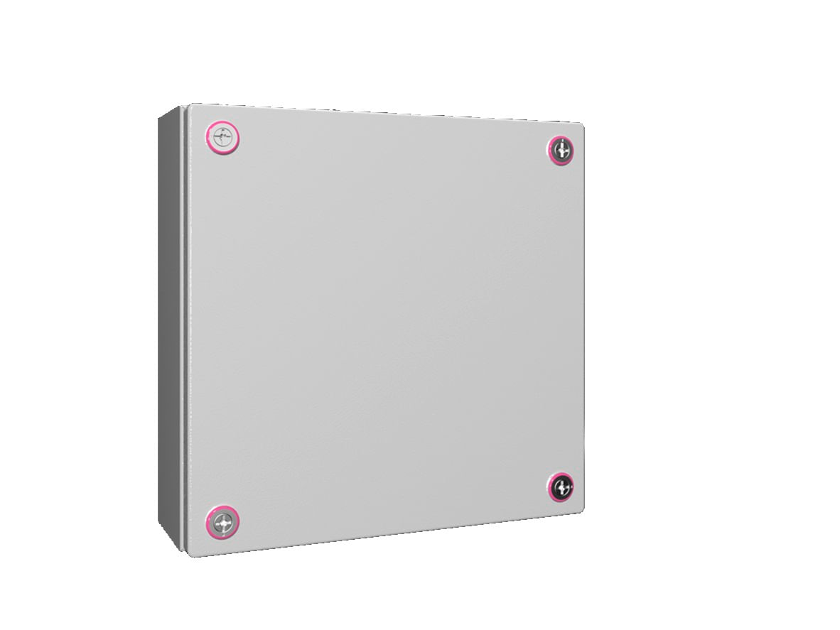 Caixa Passagem Aço Cinza 7035 IP66 300x300x120mm Sem Flange