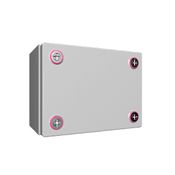 Caixa Passagem Aço Cinza 7035 IP66 150x200x120mm Sem Flange 1529000 Rittal