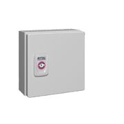 Quadro Comando Sobrepor Aço Pintado Cinza 7035 IP66 1 Porta 150x150x80mm 1551000 Rittal