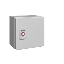 Quadro Comando Sobrepor Aço Pintado Cinza 7035 IP66 1 Porta 150x150x120mm 1553000 Rittal