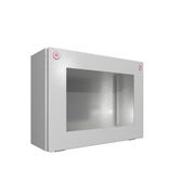 Quadro Comando Sobrepor Aço Pintado Cinza 7035 IP65 1 Porta Jan 300x400x155mm 16 Rittal
