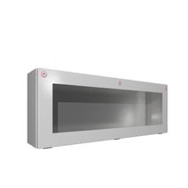 Quadro Comando Sobrepor Aço Pintado Cinza 7035 IP65 1 Porta Jan 300x800x155mm 16 Rittal