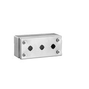 Botoeira Aço Inoxidável AI304 3 Furos 22,5mm 100x220x90mm 2384030 Rittal