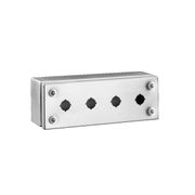 Botoeira Aço Inoxidável AI304 4 Furos 22,5mm 100x280x90mm 2384040 Rittal