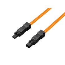 Cabo Conexão Passagem 1000mm 100240V Laranja 2 Polos Iluminação Led 2500450 Rittal