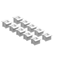 Trava Femea Grade Ar Condicionado Top Therm 3398153 Rittal