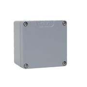 Caixa Passagem Alumínio Cinza 7001 IP66 120x122x82mm Sem Flange 9108210 Rittal
