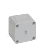 Caixa Passagem Policarbonato Cinza 7035 IP66 65x65x57mm Sem Flange 9500000 Rittal
