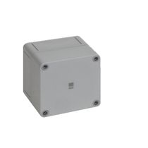 Caixa Passagem Policarbonato Cinza 7035 IP66 94x94x81mm Sem Flange 9505000 Rittal