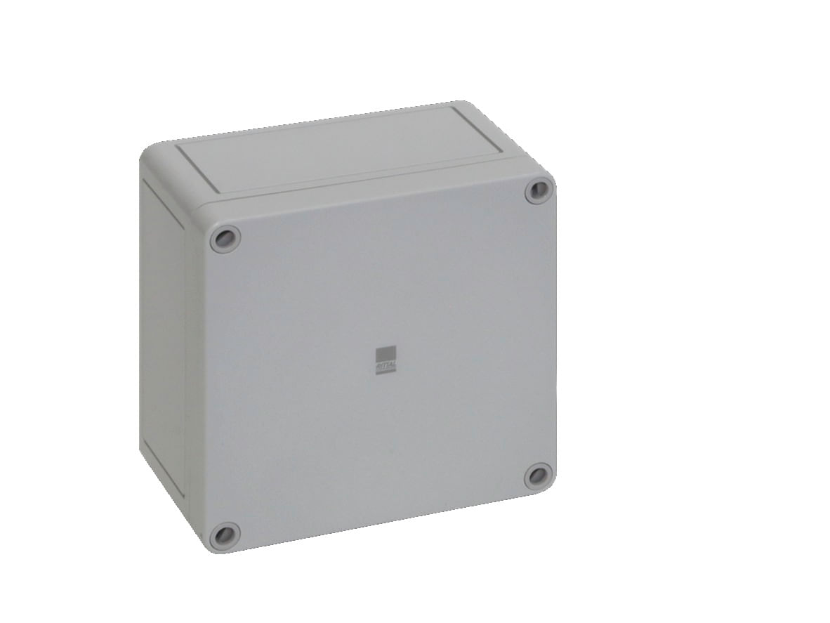 Caixa Passagem Policarbonato Cinza 7035 IP66 130x130x75mm Sem
