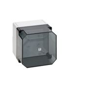 Caixa Passagem Policarbonato Cinza 7035 IP66 Tampa Transparente 180x182x165mm S Rittal