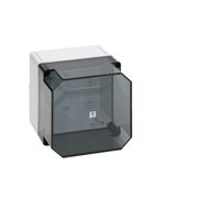 Caixa Passagem Policarbonato Cinza 7035 IP66 Tampa Transparente 180x182x165mm S Rittal