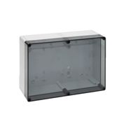 Caixa Passagem Policarbonato Cinza 7035 IP66 Tampa Transparente 254x360x111mm S Rittal