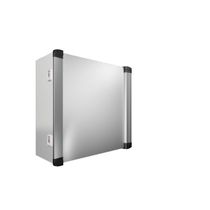 Caixa Painel Com Aço Cinza 7035 Ip55 1 Porta 500x500x210mm 6315450 Rittal