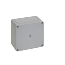 Caixa Passagem Policarbonato Cinza 7035 IP66 130x130x75mm Sem Flange 9510000 Rittal