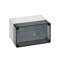 Caixa Passagem Policarbonato Cinza 7035 IP66 Tampa Transparente 110x180x111mm S Rittal