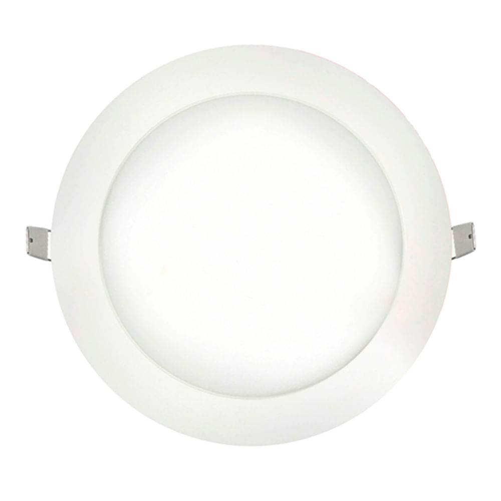 Luminária Led Quadrada Embutir AL Branca 100-277V 4000K 34W 50000h