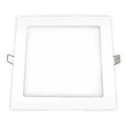 Luminária LED Comercial Plafon Quadrado Embutir Branco Bivolt 2700 K 12W 03209A Ourolux