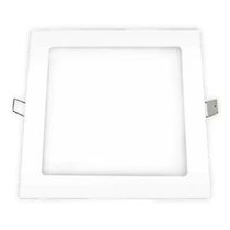 Luminária LED Comercial Plafon Quadrado Embutir Branco Bivolt 2700 K 12W 03209A Ourolux