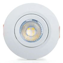 Luminária LED Comercial Spot Circular Embutir Branco 6500k 3W 5610 Ourolux