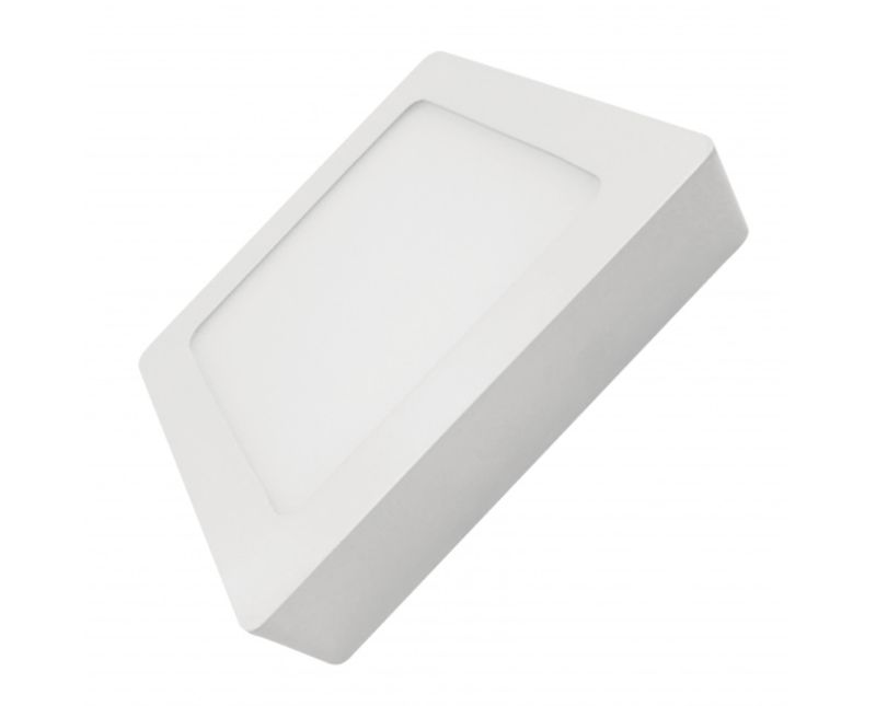 Luminaria LED Plafon Quad Sob Branca Bivolt 2700K 36W Fa 03211A Ourolux | Dimensional - Produto inclinado para direita