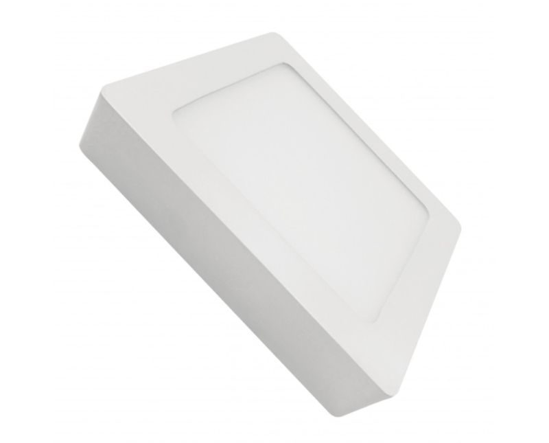 Luminaria LED Plafon Quad Sob Branca Bivolt 2700K 36W Fa 03211A Ourolux | Dimensional - Produto inclinado para esquerda