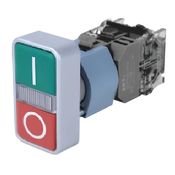 Botão Duplo Iluminado 24VCA CC 1NA1NF Verde e Vermelho 3SB71333CA241MK0 Siemens