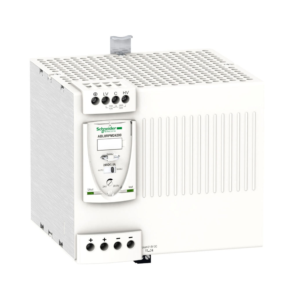 Fonte De Alimentação Chaveada Trifásica 380 500Vca 24Vcc 75W 40A