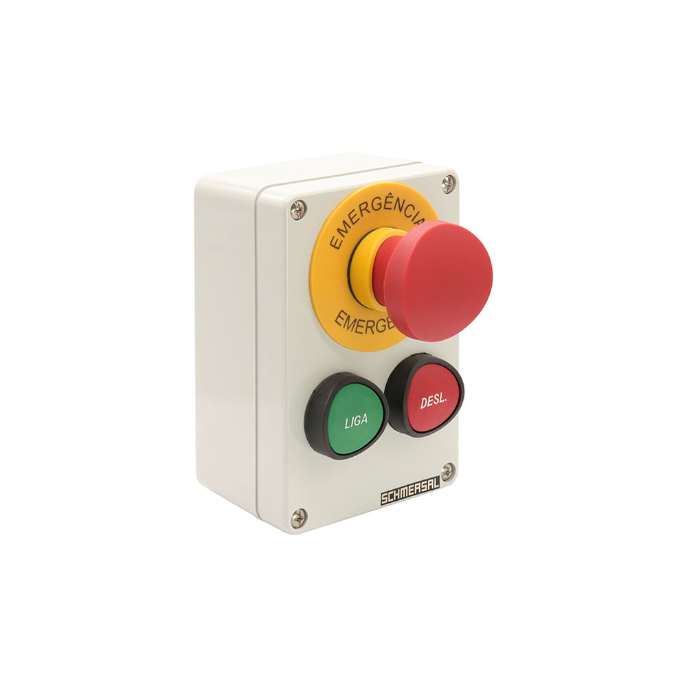 Comutador Knob Curto 3 Posições Com Retorno Preto 22Mm 45 Graus