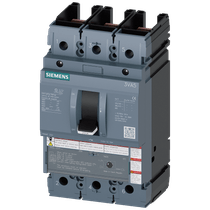 Disjuntor Caixa Moldada Tripolar Térmico/Magnético Ajustável 380VCA 150A 35KA Sentron 3Va52155Ef310Aa0 Siemens
