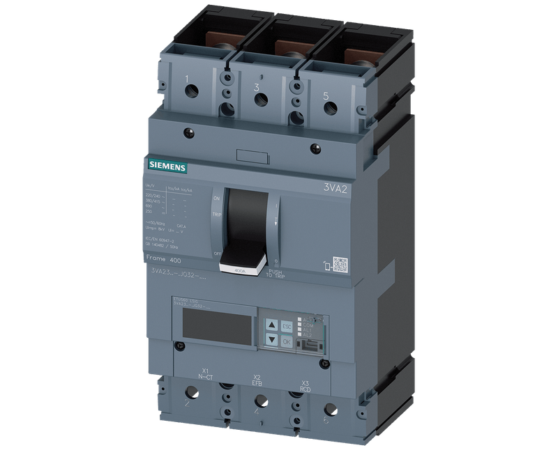 Disjuntor Caixa Moldada Tripolar Eletrônico 380VCA 400A 150KA