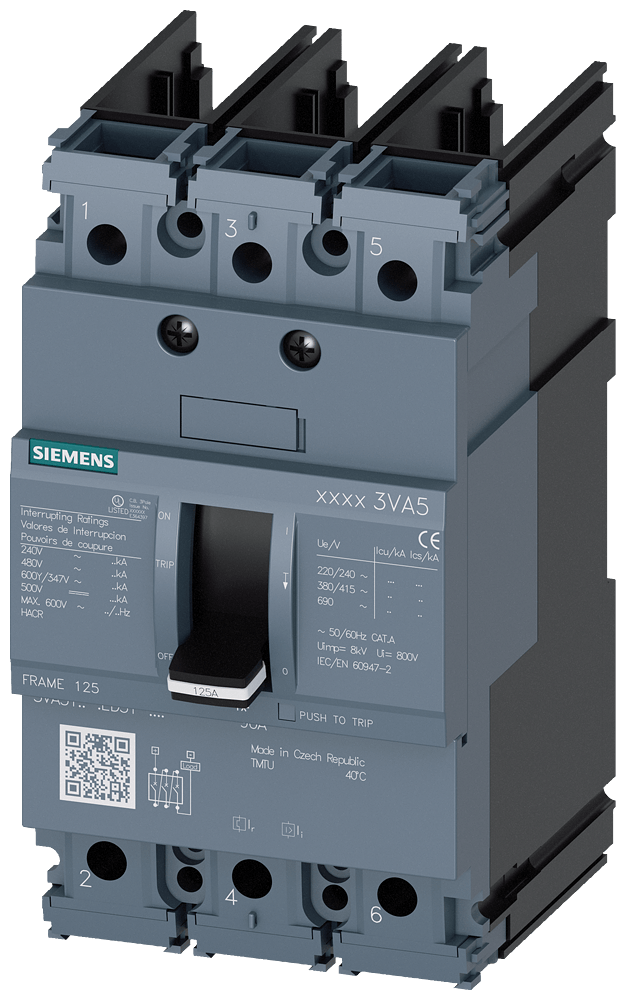 Disjuntor Caixa Moldada Tripolar Eletr 480V 50A 35Ka